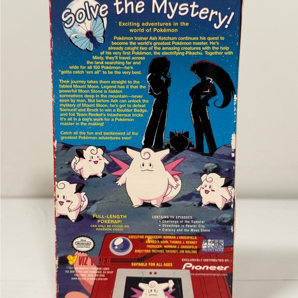 Pokemon The Mystery of Mount Moon VHS 1998 Pioneer Viz Video Pokerap - Picture 3 of 5